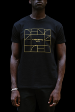 Load the picture into the gallery viewer,Black yellow sustainable T-Shirt
